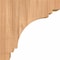 Ekena Millwork Pescadero Smooth Corbel, Western Red Cedar, 3 1/2"W x 6"D x 6"H COR04X06X06PEC00SWR - alternate 3